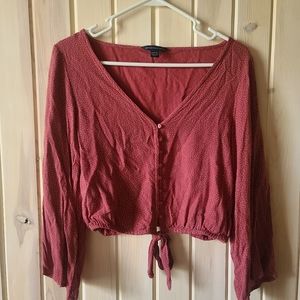 Flared sleeve blouse